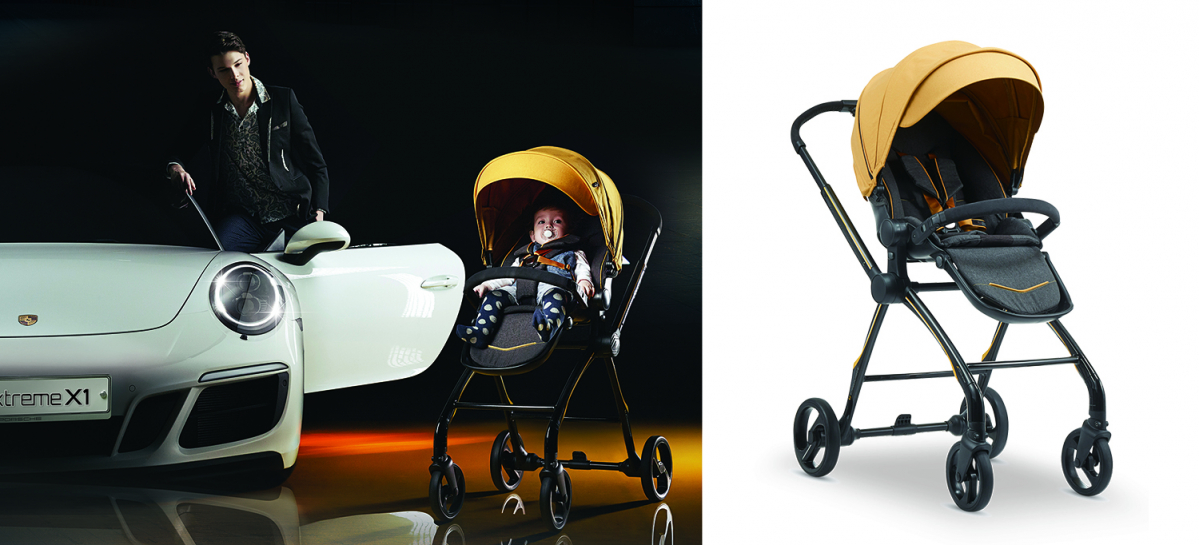 ▲국내 첫 카본 유모차 ‘X1’(쁘레베베)