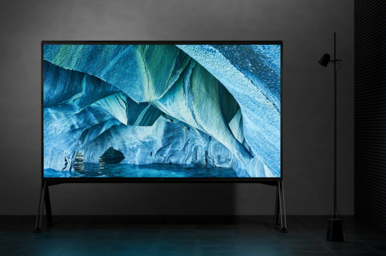 ▲CES 2019에서 공개된 소니의 8K LCD TV인 브라비아 마스터 시리즈 Z9G (사진제공=소니 )