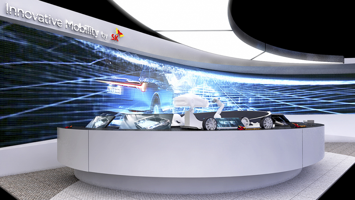 ▲SK 공동부스 모습.(사진제공 SK)