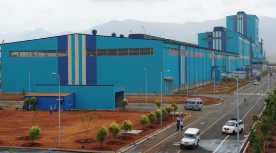 ▲포스코가 2012년 인도 서부 마하라슈트라주에서 준공한 연간 45만톤 규모의 자동차용강판 공장