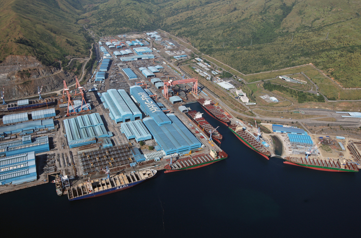 ▲한진중공업 수빅조선소(사진제공=한진중공업)