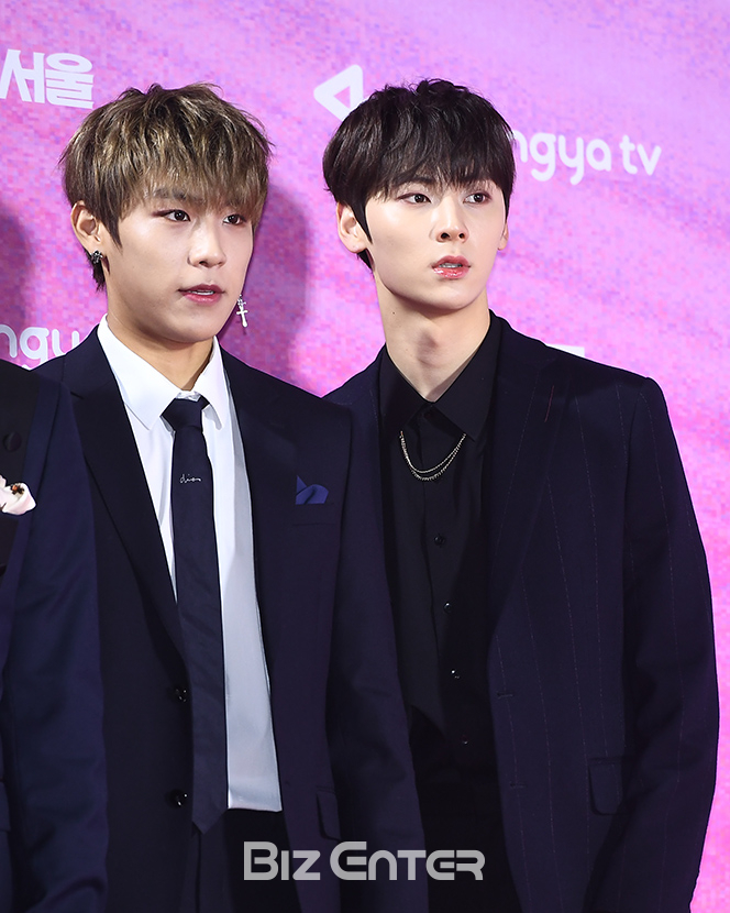 ▲워너원 박우진, 황민현(사진=고아라 기자 iknow@)