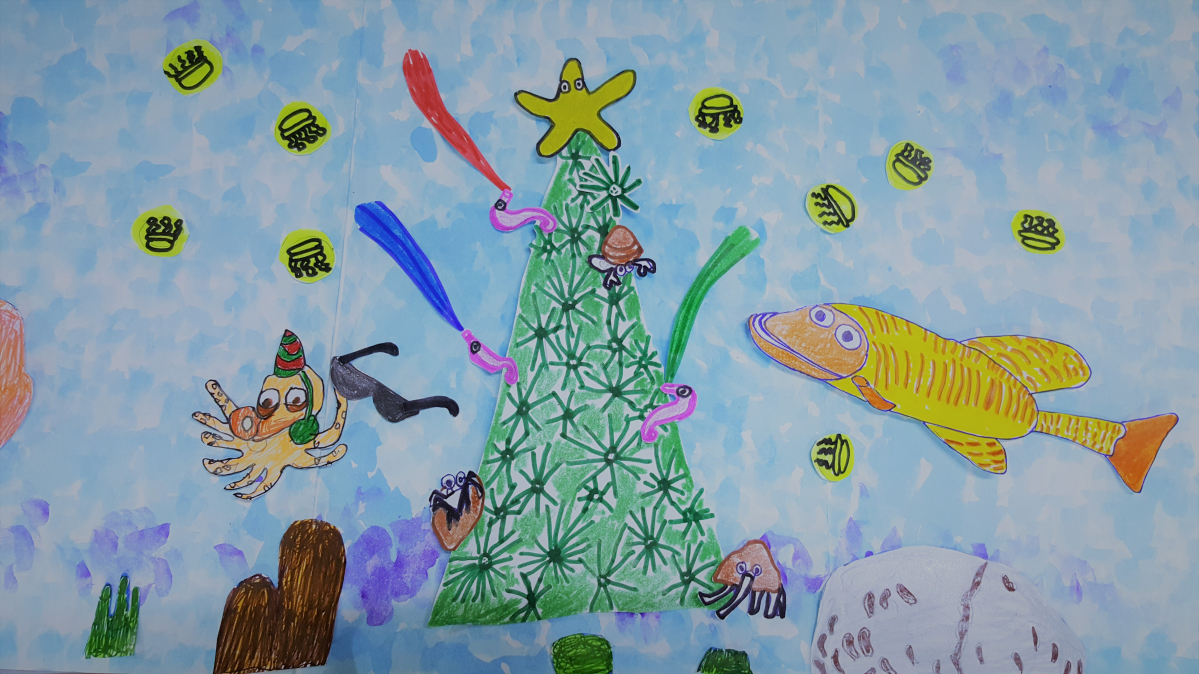 ▲대상 수상작 '선글라스 낀 물고기'(사진제공= SK브로드밴드)