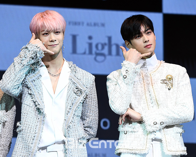 ▲아스트로 문빈, 차은우(사진=고아라 기자 iknow@)