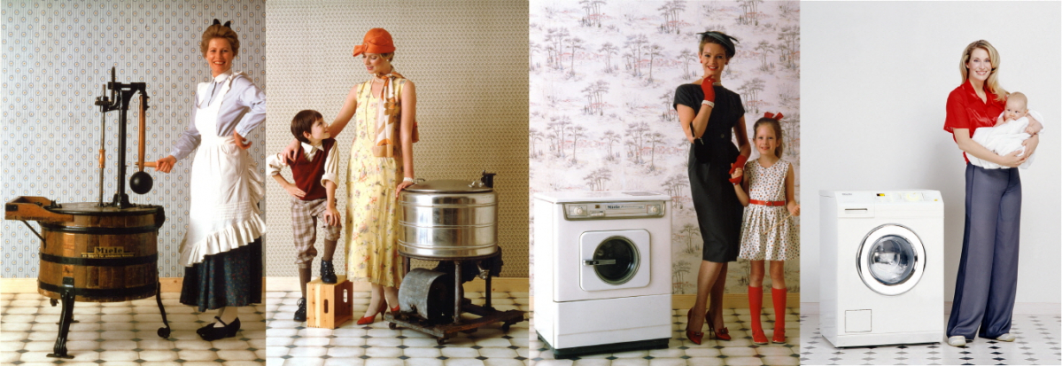 ▲밀레 세탁기 시대별 변천사(사진제공=밀레)