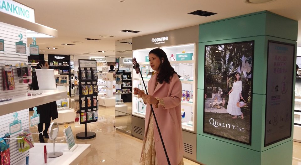 ▲왕홍 라이브 방송(사진제공=신라면세점)