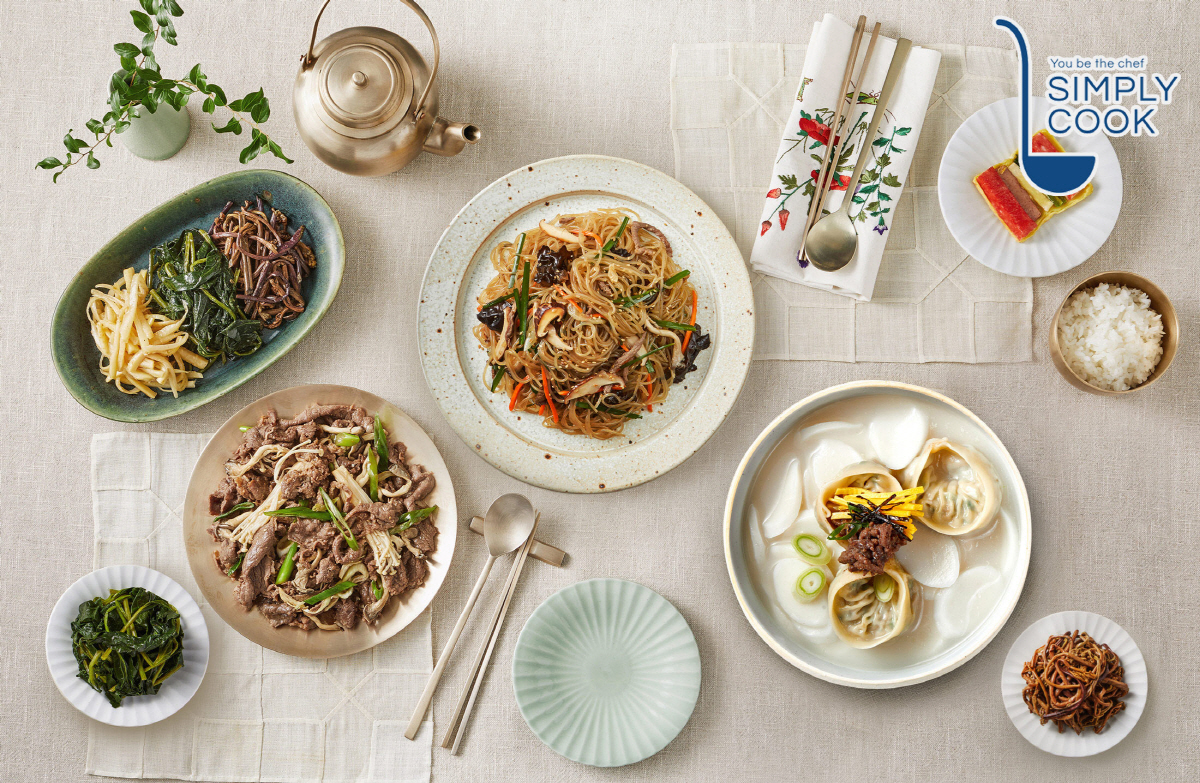 ▲GS리테일 심플리쿡 명절 메뉴로 차린 상차림