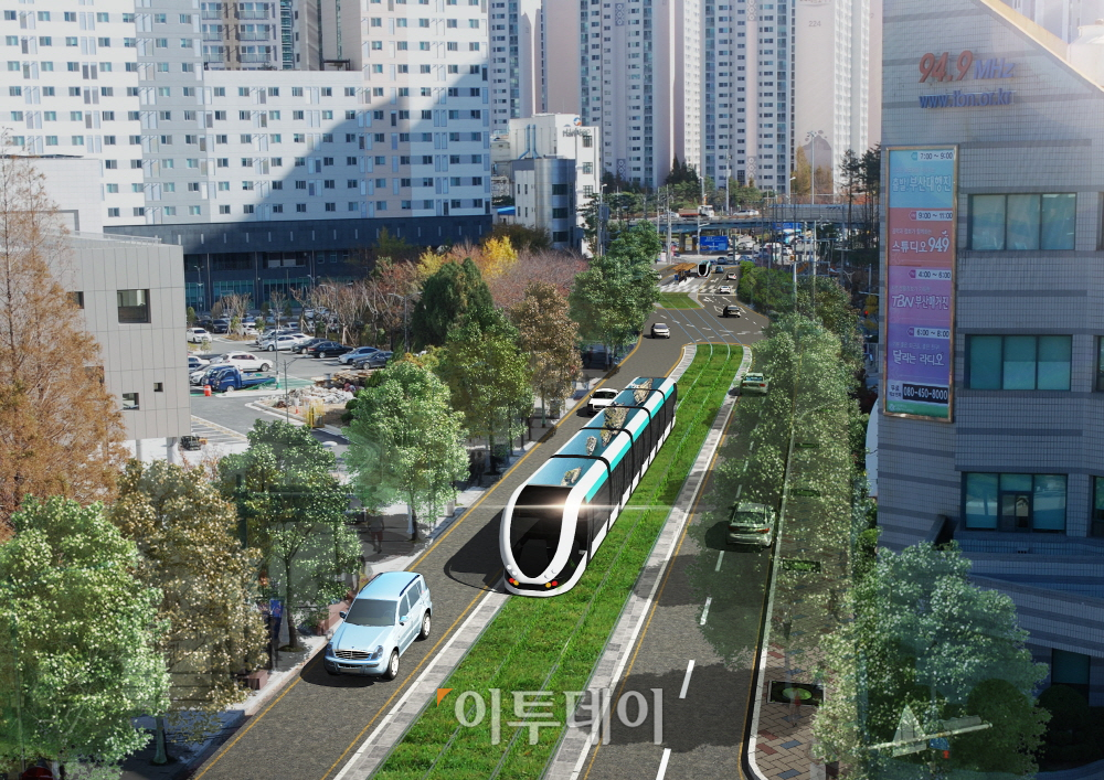 ▲무가선 저가트램 조감도.(박재호 의원)
