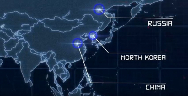 ▲주일미군사령부(USFJ)가 지난 17일 유튜브에 공개한 동영상 캡처. 북한을 중국, 러시아와 함께 '핵보유 선언국'으로 설명한 표현과 핵무기 개수가 삭제됐다.(연합뉴스)