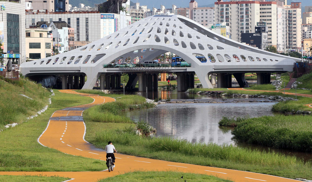 ▲국가하천 승격을 앞두고 있는 대전광역시 대전천 전경.(연합뉴스)