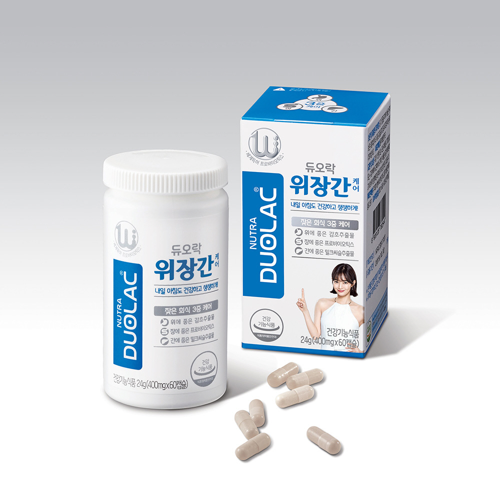 ▲셀바이오텍, 듀오락위장간케어 데일리제품