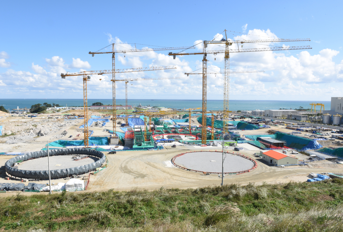 ▲2017년 신고리 5ㆍ6호기 공사 현장(뉴시스)