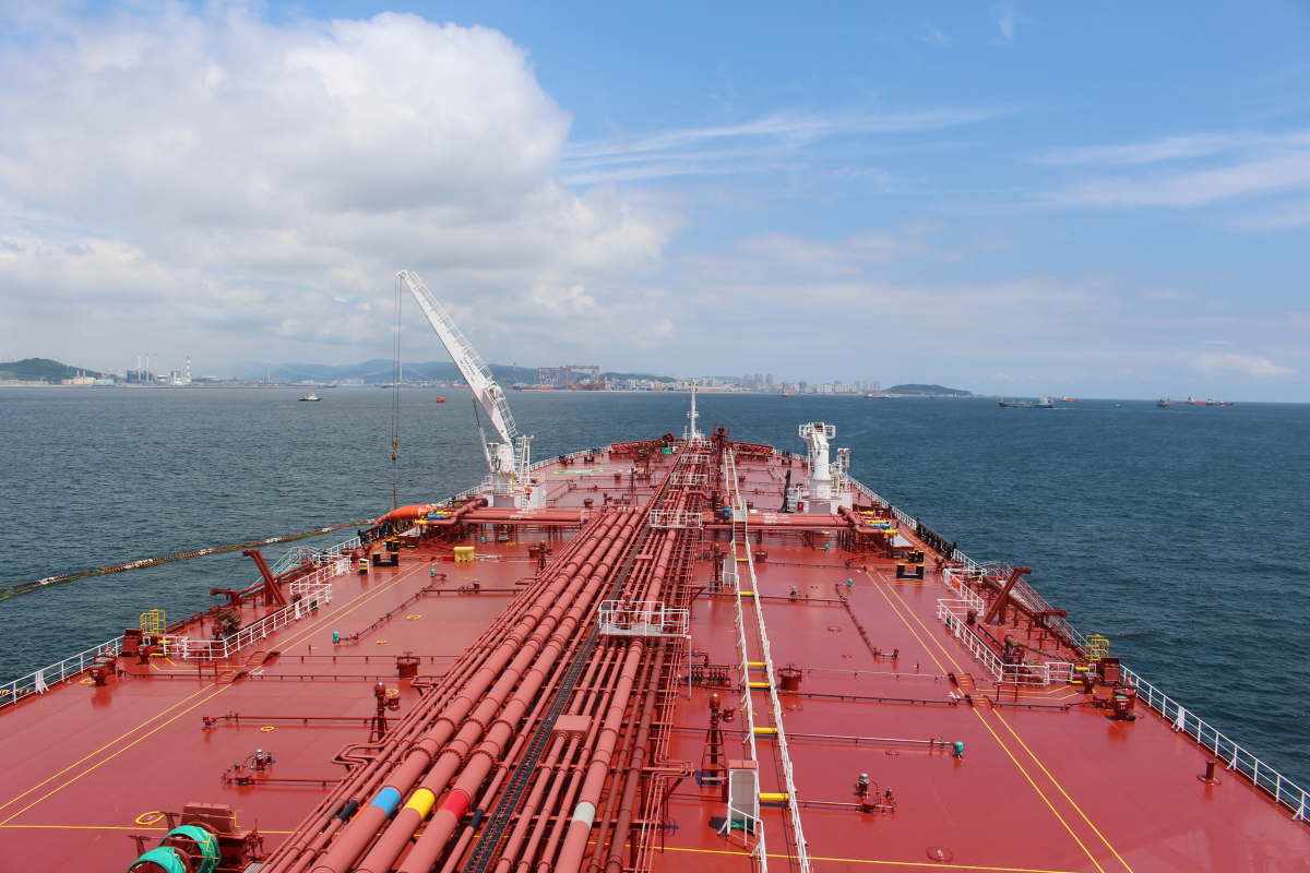 ▲SK이노베이션 원유도입 유조선(사진 제공=SK이노베이션)