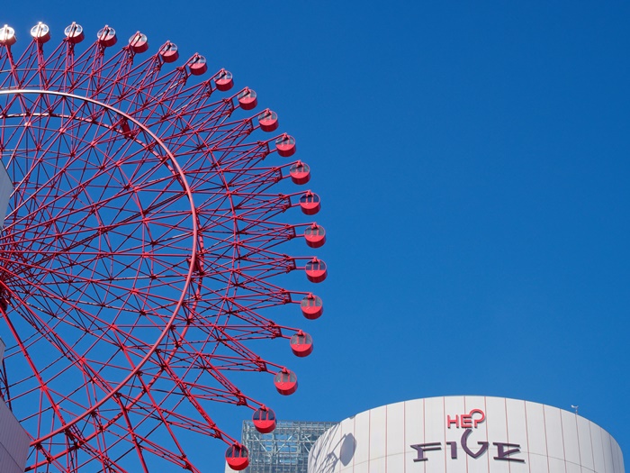 ▲오사카 햅파이브 관람차.(사진제공=스카이스캐너)