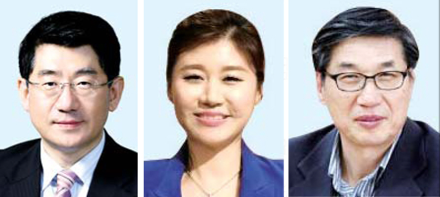 ▲(왼쪽부터)임채운 서강대 교수, 장욱희 성균관대 교수, 이윤재 중소상공인희망재단 이사장.