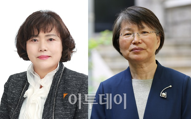 ▲사진 왼쪽부터 김현숙 신임 새만금개발청장, 이공주 신임 대통령비서실 과학기술보좌관.(사진제공=청와대)