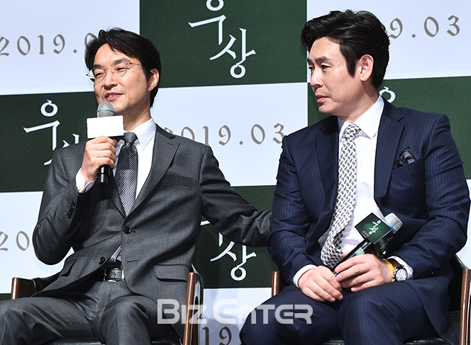 ▲한석규, 설경구(사진=고아라 기자 iknow@)