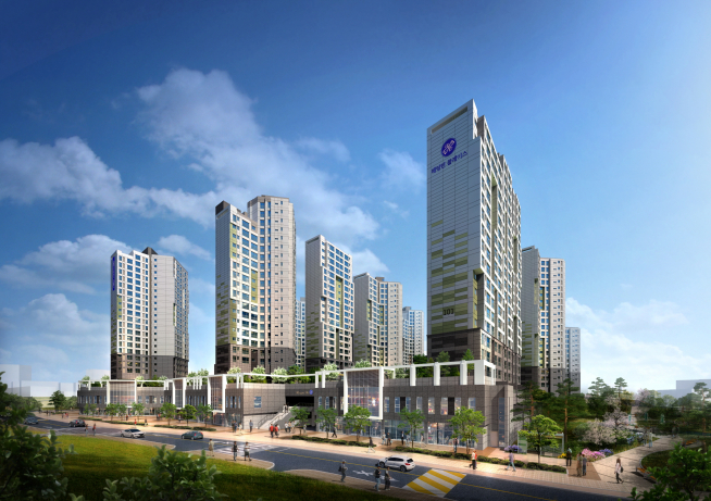 ▲홍제역 해링턴 플레이스 투시도(사진=진흥기업)