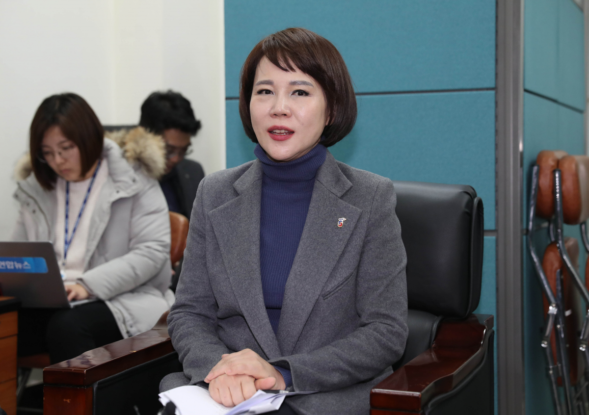 ▲더불어민주당 '택시-카풀TF' 전현희 위원장이 20일 오후 국회에서 택시-플랫폼 사회적대타협기구 관련 기자간담회를 하고 있다.(연합뉴스)