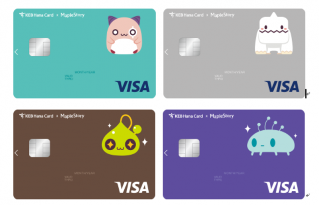 ▲하나 메이플 스토리 체크카드 (사진 제공=하나카드)
