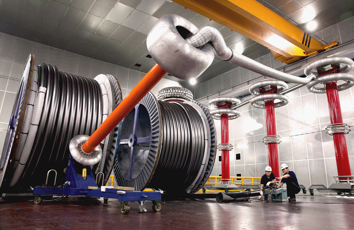 ▲LS전선의 500kV 고압직류송전(HVDC) 테스트 모습. 사진제공 LS