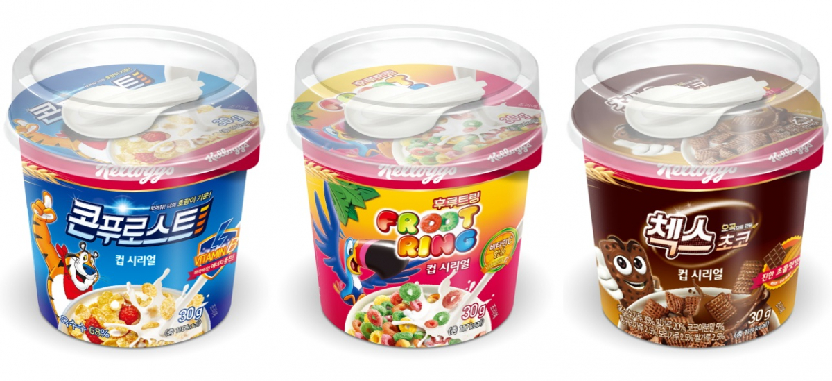 ▲농심켈로그 컵시리얼