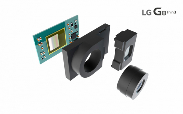 ▲LG전자가 LG G8 ThinQ에 탑재하는 ToF 센서의 구조를 나타내는 개념도.(사진제공 LG전자)