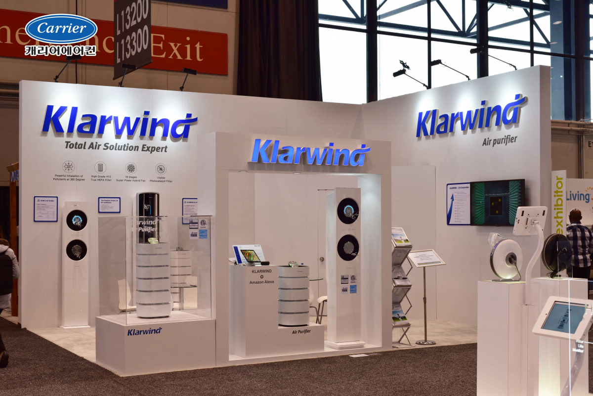▲캐리어에어컨은 5일(현지시간)까지 미국 시카고에서 열리는 ‘2019 시카고 IHHS(국제 가정용품 박람회)’에서 참가했다. (사진제공=캐리어에어컨)