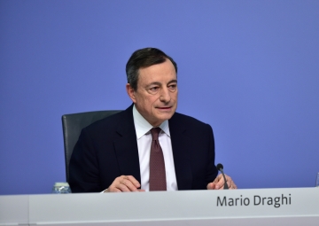 ▲European Central Bank (ECB) President Mario Draghi attends a press conference at the ECB headquarters in Frankfurt, Germany, March 7, 2019. (Xinhua/Lu Yang)
