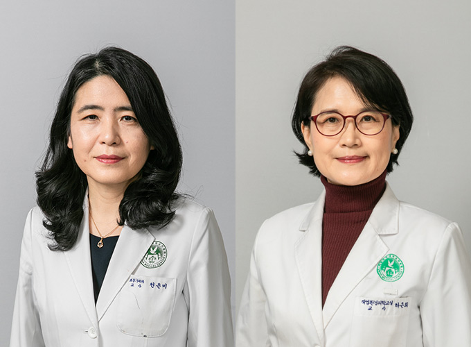 ▲이대목동병원 호흡기내과 천은미 교수, 직업환경의학과 하은희 교수(이대목동병원)