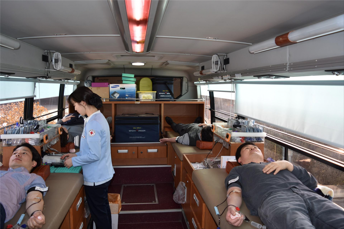 ▲아세아시멘트 정기헌혈 봉사.(사진제공=아세아시멘트)