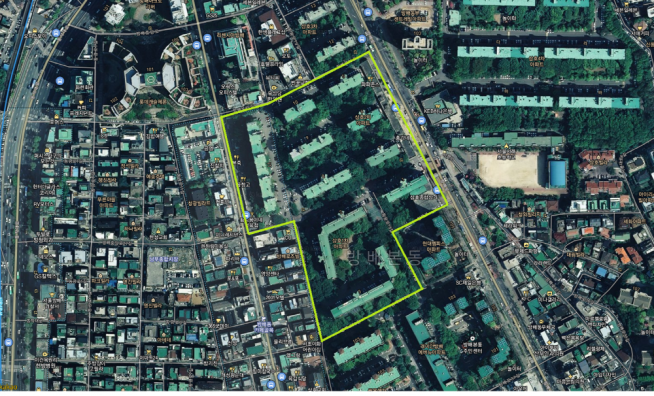 ▲방배삼호아파트 항공사진(사진=한국토지신탁)