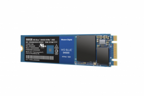 ▲웨스턴디지털의 SSD 신제품 ‘WD 블루 SN500 NVMe SSD’ (사진제공=웨스턴디지털)