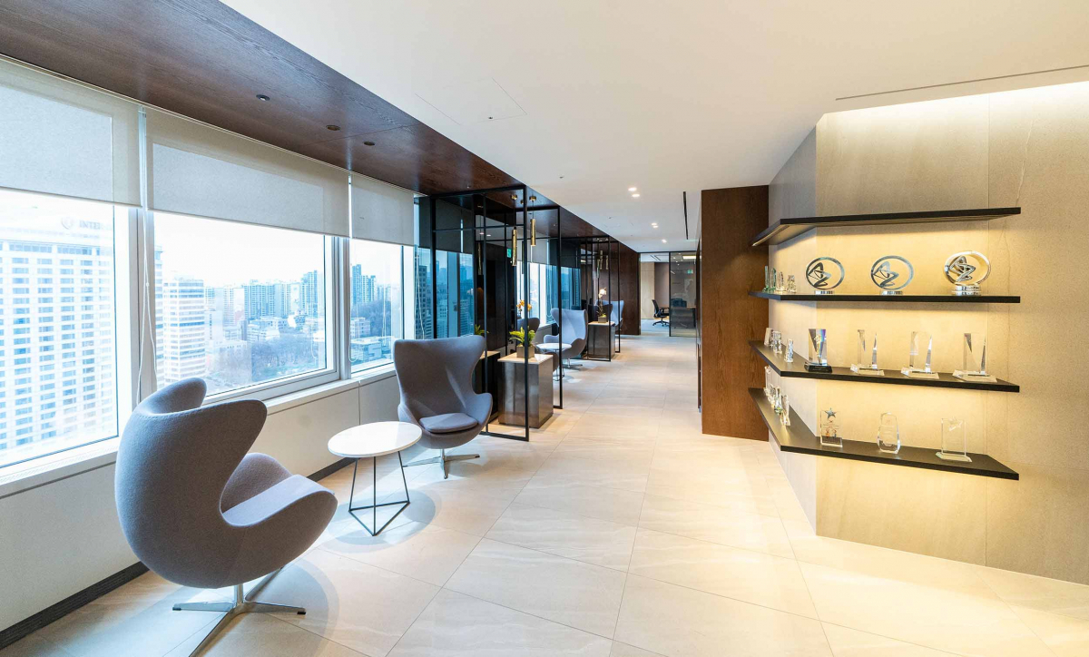 ▲한국아스트라제네카 사옥이전 로비(한국아스트라제네카)