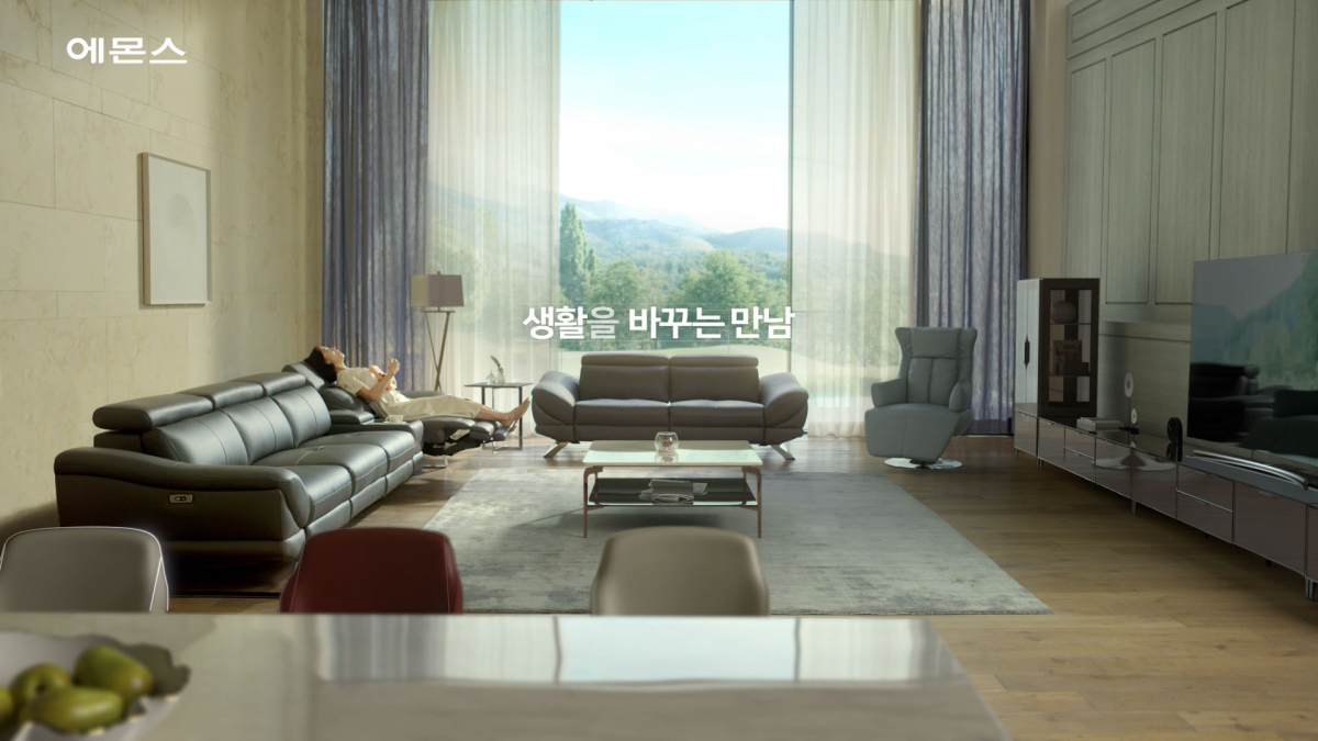 ▲에몬스가구 ‘생활을 바꾸는 만남’ 2019년도 TV CF 장면_종합(사진제공=에몬스)