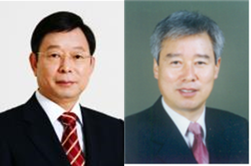 ▲진영환 삼익THK 회장과 송재열 금창 대표가 20일 서울 강남구 코엑스에서 열린 '제46회 상공의 날' 기념식에서 금탑산업훈장을 받았다. 왼쪽부터 진영환 삼익THK 회장, 송재열 금창 대표(사진 제공=산업통상자원부)