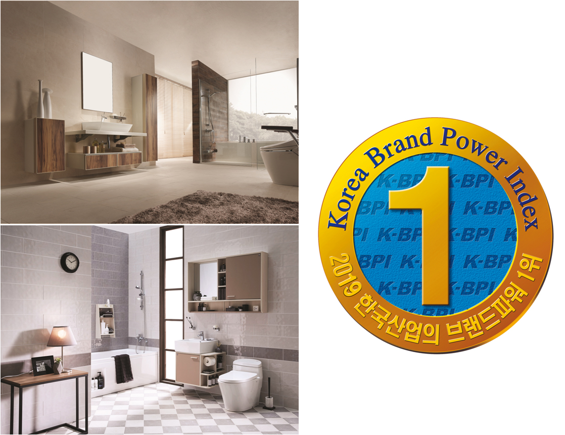 ▲욕실 리모델링 세트 '내추럴 바움'&'레이디 라이크' 연출 이미지(사진제공=대림바스)