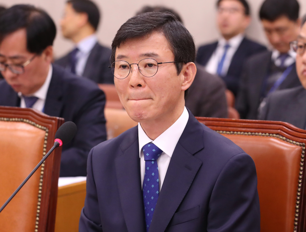 ▲문성혁 해양수산부 장관 후보자가 26일 오전 국회 농림축산식품해양수산위원회에서 열린 인사청문회에서 의원들의 질의를 경청하고 있다.(사진=연합뉴스)