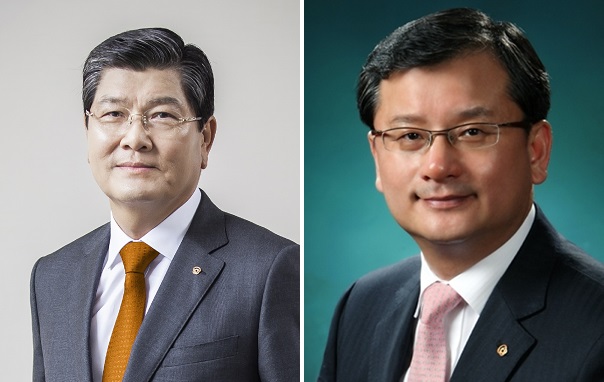 ▲한화생명 차남규 부회장(좌), 여승주 사장(우)