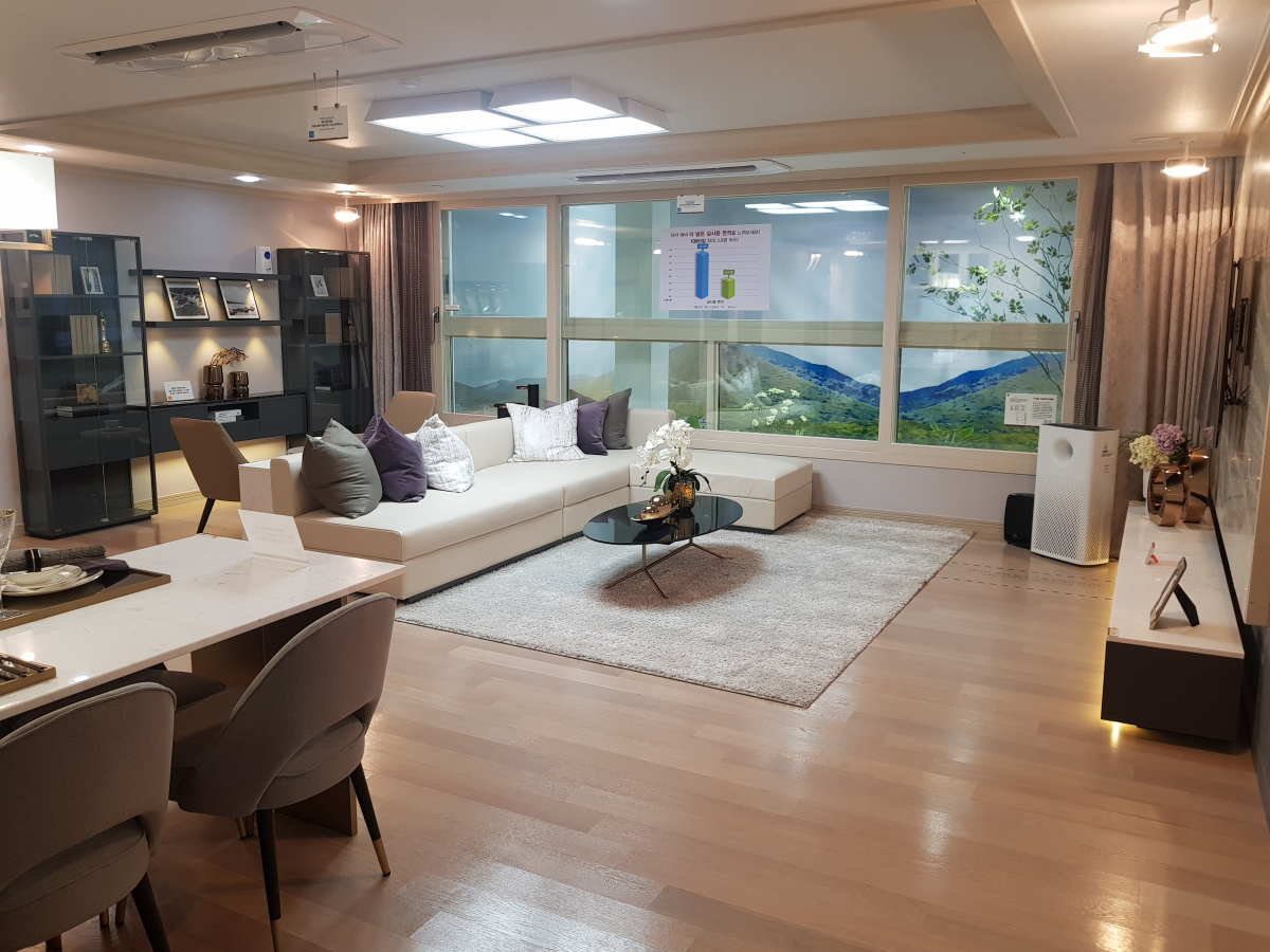 ▲대방노블랜드 1차 견본주택 내부 모습(사진=대방건설)