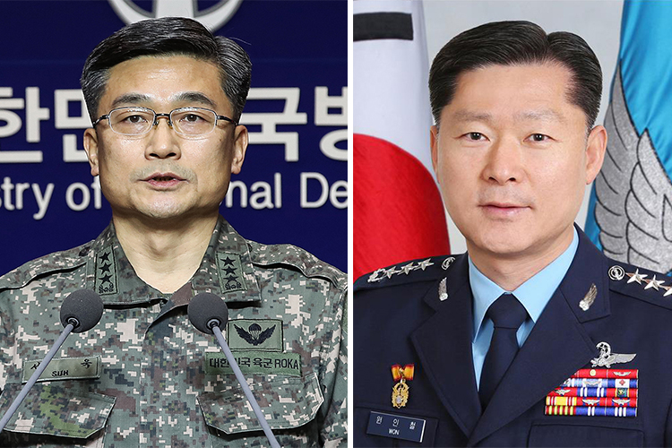▲서욱 육군총장(왼쪽), 원인철 공군총장. (연합뉴스)
