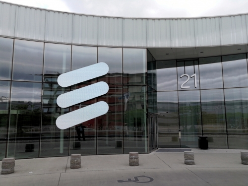 ▲스웨덴 스톡홀름에 있는 통신장비 제조업체 에릭슨 본사 입구. 스톡홀름/로이터연합뉴스

