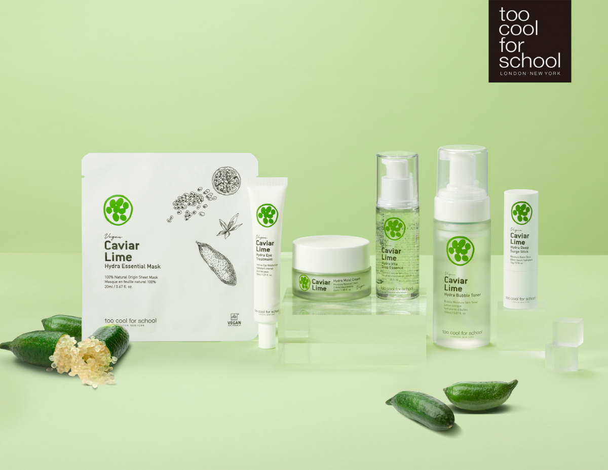 ▲투쿨포스쿨 캐비어 라임 하이드라 라인 6종(사진제공=투쿨포스쿨)