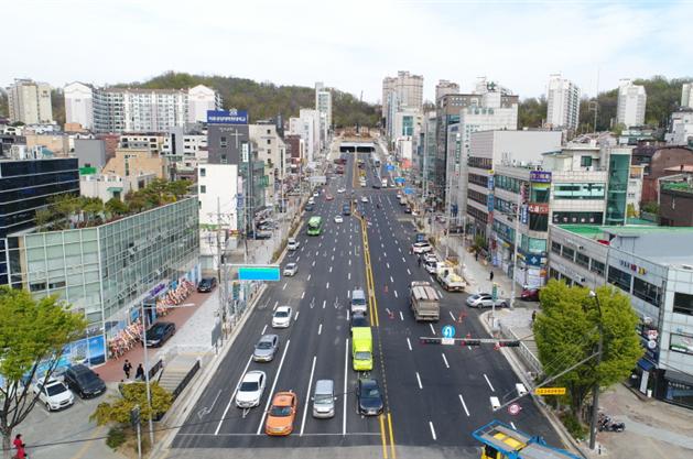 ▲서리풀터널 시점부(내방역측)(사진 = 서울시)