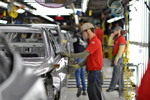 ▲미국 테네시주에 있는 닛산공장. 로이터연합뉴스