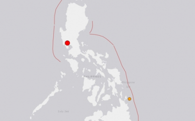 ▲필리핀에서 발생한 규모 6.1 지진 (출처= USGS(미국 지질조사국))