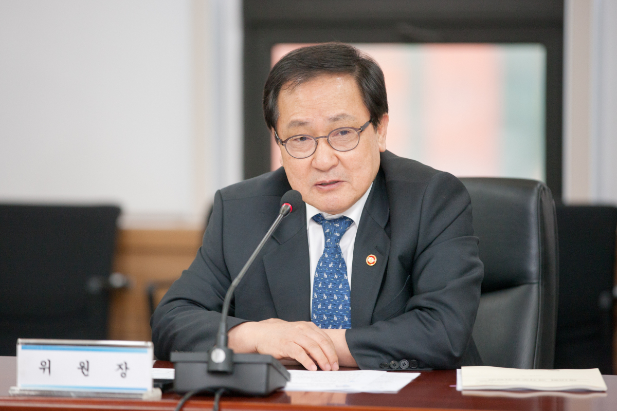 ▲유영민 과학기술정보통신부 장관이 회의를 주재 하고 있다.