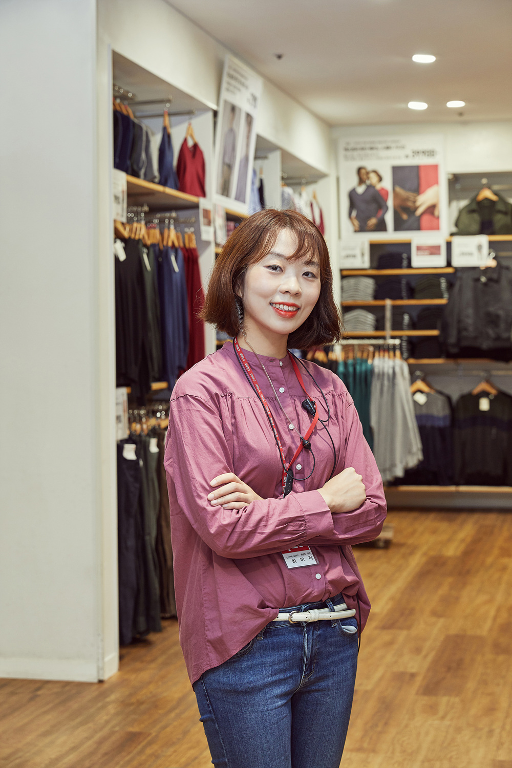 ▲유니클로 국내 첫 R사원인 롯데몰 동부산점 최미리 점장.(사진제공=유니클로)