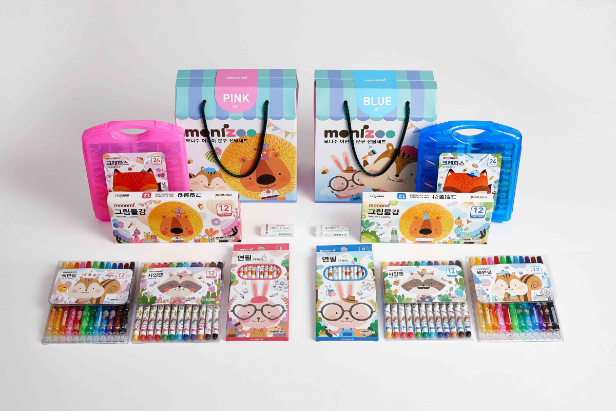 ▲’모니주 어린이 문구 선물세트’ (사진제공=모나미)