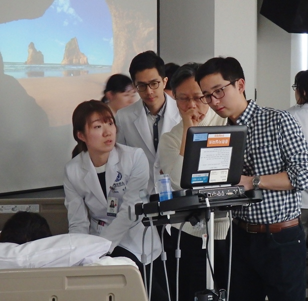 ▲3월 코넬의대 의료진 교육 모습(연세의료원)